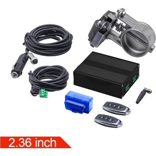 Universal 2.0&2.36&2.5&3.0inch size exhaust cutout valve ,electric valve control with remote control and app (OBD control)