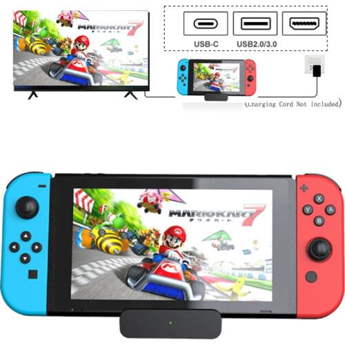 Vogek USB 3.0 Nintend Switch Console Video Converter Charging Dock Station for Nintendo Switch Type C to HDMI-compatible Adapter