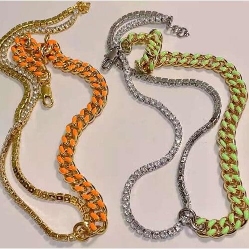 2020 Brand Fashion Jewelry Women Vintage Coarse Chain Necklace Party Fine Fashion Jewelry