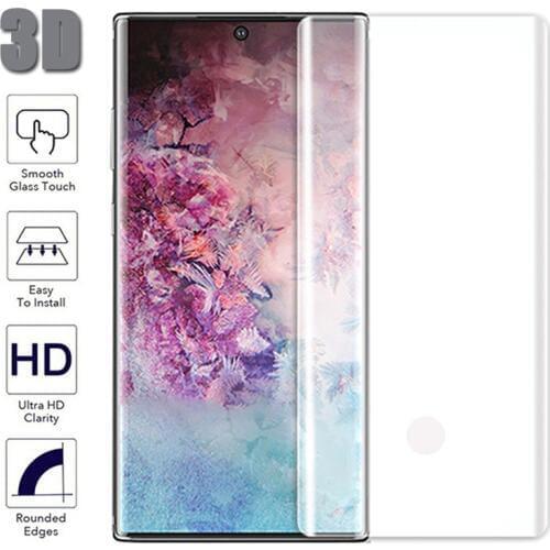 3D Glass On For Samausng Galaxy Note 10 Pro Protective Glass on sumsung galax note10 note 10pro Screen Protector Tempered Glass