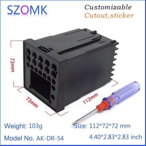 4 pcs 112*72*72m szomk szomk small plastic temperature control time relay instrument enclosure for electronics LED display