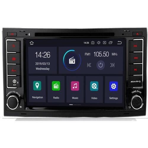 7"HD 1024x600 Touch Screen Android 10 Car DVD player for VW Touareg Multivan With 4G Wifi GPS Bluetooth Radio Bluetooth DVD