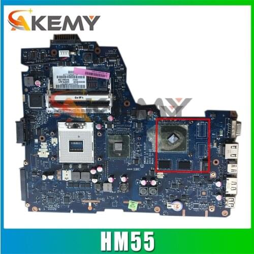 AKEMY K000104420 LA-6062P Laptop motherboard for TOSHIBA A660 NWQAA REV 2.0 intel HM55 nvidia graphics Mainboard