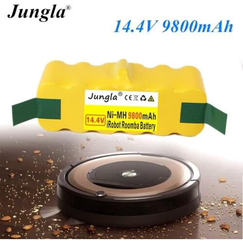 100% Jungla High Capacity 9800mAh 14.4V Battery For iRobot Roomba Vacuum Cleaner 500 530 540 550 620 600 650 700 780 790 870