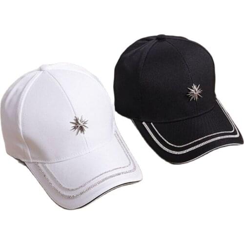 Summer women trend cotton baseball caps New lady adult Rhinestone Hip hop snapbacks hat Sun hat Gorros