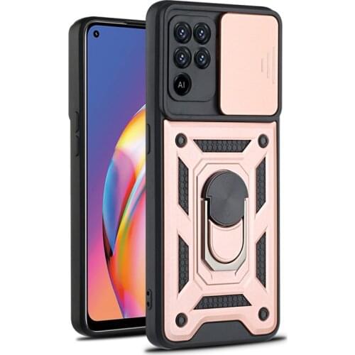 For OPPO A15 A15S A52 A72 A53 A53S Case Armor Drop Protective Ring Holder Magnet Phone Case for OPPO A54 A74 A92 A93 A94