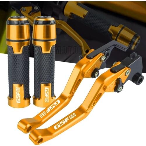 FOR SUZUKI GSF650 GSF 650 S N BANDIT 2007-2015 Motorcycle Accessories Handle Grips Handbar Knobs Adjustable Brake Clutch Lever