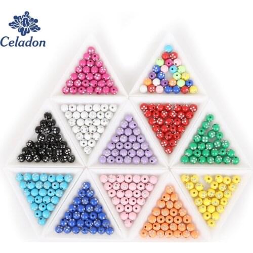 Hot Sale 100 piece/lot 8mm Hole 1.8mm 14 Colors To Selection Shiny Acrylic Beads for Jewelry Making for DIY Bracelet Necklace
