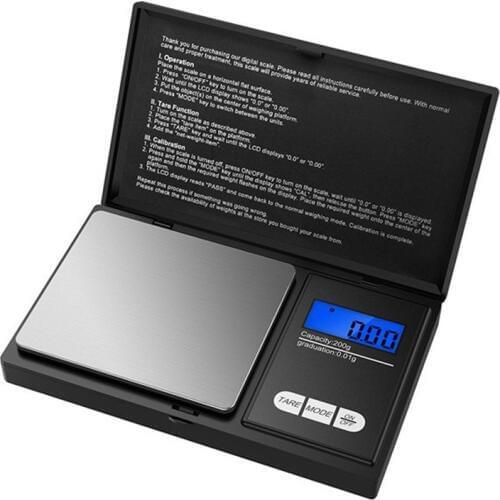 200g Mini Balanza Pocket Digital Portable Scale 0.01g Bilancia Digitale Precision Jewelry Scale Electronic Waage Free Shipping