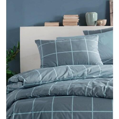 4 PIECES BEDDING SET - DUVET COVER SHEET 2PCSxPILLOWCASES - 100% COTTON - LUXURY - COTE BLANC