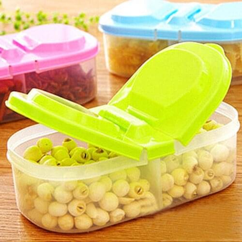 Kitchen Storage Jar Cereal Grain Bean Rice Food Sealed Box Transparent Moisture-Proof Household Fresh-Keeping Container with Lid