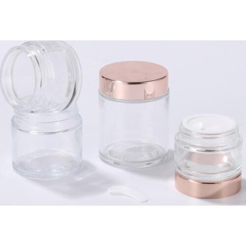 Small plastic bottles with lid Gram Jar Make Up Jar Cosmetic Sample Empty Container Plastic Round Lid Small Bottle with