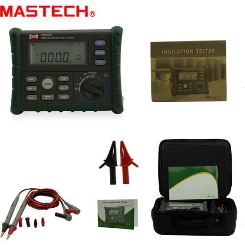 MASTECH MS5203 High Precision Megger Digital Insulation Resistance Meter Tester Multimeter 10G 1000V Medidor De Aterramento