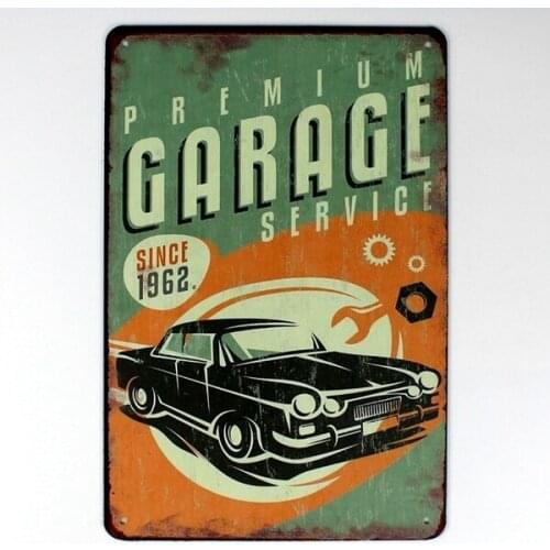 Metal Tin Sign 20*30 cm premium garage service sticker Decor Bar Pub Home Vintage Retro Poster comic sticker