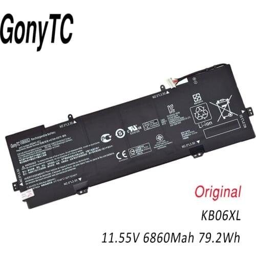Genuine KB06XL Battery For Hp Spectre x360 15-BL002XX Z6K96EA Z6K97EA Z6K99EA Z6L00EA Z6L01EA Z6L02EA HSTNN-DB7R Original AKKU
