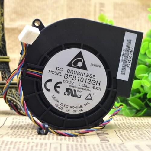 Original For Delta 9.7CM 9733 BFB1012GH 12V 1.35A 97*97*33mm 4-line Turbine Centrifugal Blower Cooling Fan