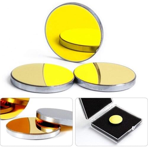 Co2 Laser Si Reflective Mirrors for Laser Engraver Gold-Plated Silicon Reflector Lenses Dia. 20 25 30 38.1 Mm