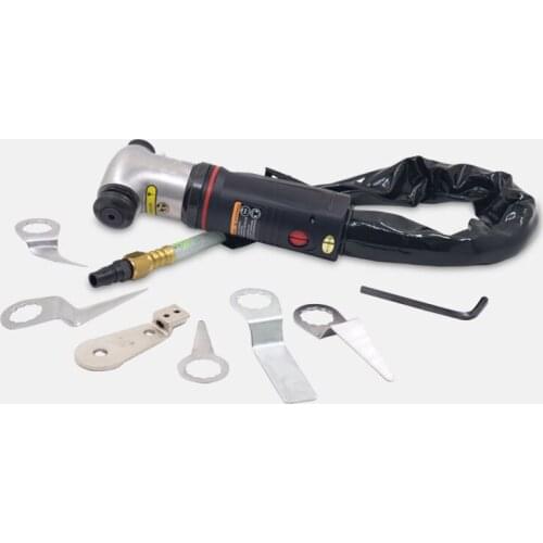 Pneumatic Air Window Cut-Off Knife, air auto Windshield cutter with 6 blades set