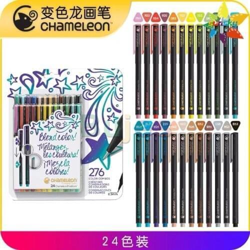 Original UK Chameleon Pens Gradient chameleon Needle pen color line pen 0.3 mm Cartoon design childrens watercolor marker gift