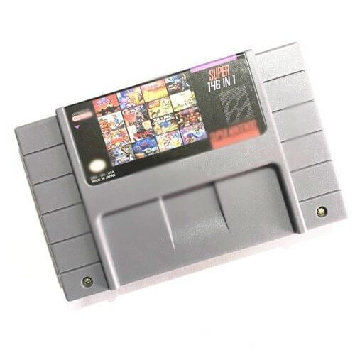 Super 146 Games Card /Great Battle/Earthbound/Contra III/Mickey Mania//Turtles in Time for 46 pins NTSC Console