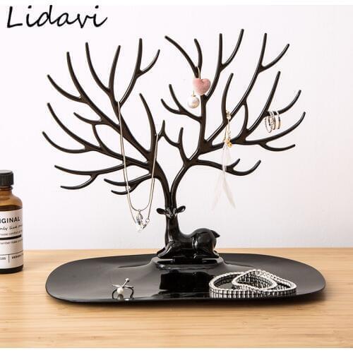 Lidavi Newest Necklace Earring Deer Stand Display Fashion Jewelry Show Rack Display Jewellery For Seller Exhibition High Quality