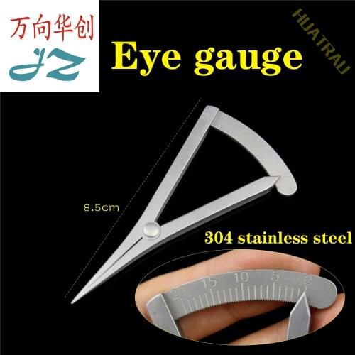 Admiralty double eyelid measuring instrument eye gauge protractor scale ruler burying instrument plastic measurement and positio