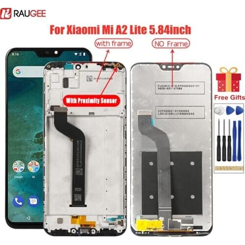 Lcd Screen For Xiaomi Mi A2 Lite LCD+Touch Display With Frame Digitizer Display Screen For Xiaomi MiA2 Lite A2Lite LCD Display