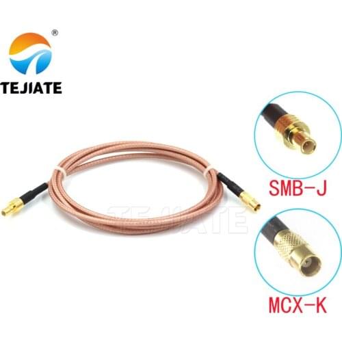 1PCS TEJIATE Adapter Cable SMB To MCX Type SMBJ Convert MCXK 8-90CM 1M 1.5M 2M Length Connector RG316 Wire