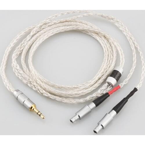 16 Core OCC Silver Plated Headphone Cable For Sennheiser HD800 HD800s HD820s HD820 Enigma Acoustics Dharma D1000