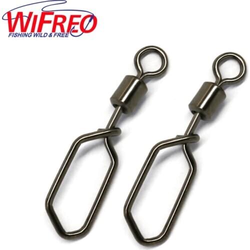 50PCS Stainless Steel Swivel-Snaps Lead Line Connector Fishing Rig Making Fishing Accessories The easier to use Size #2-10