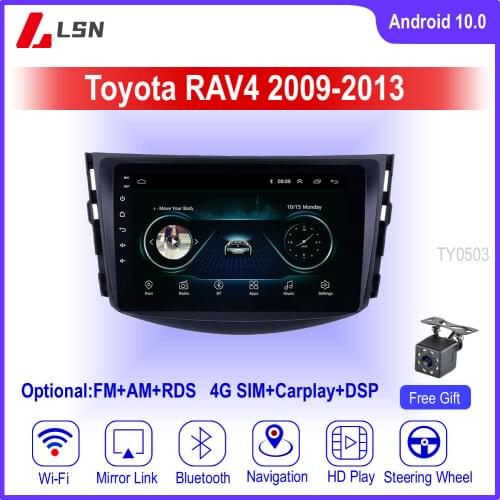 9" Android 10 For Toyota RAV4 2009,2010,2011,2012,2013 Multimedia Video GPS Navigation Car DVD Radio Player Auto Stereo Navi