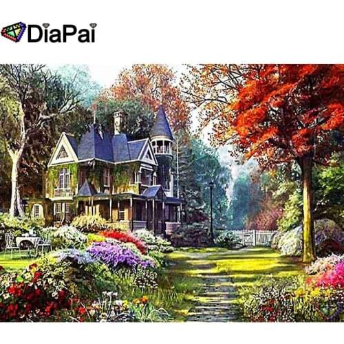 DIAPAI 5D DIY Diamond Painting 100% Full Square/Round Drill "House scenery" Diamond Embroidery Cross Stitch 3D Decor A22510