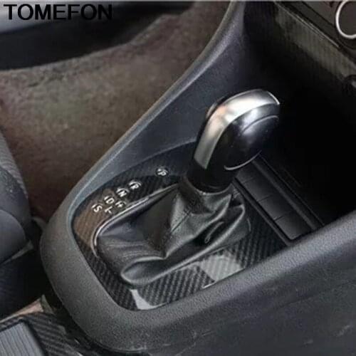 TOMEFON For Volkswagen Golf 6 MK6 2010 2011 2012 LHD Car Center Control Gear Shift Box Panel Cover Trim Interior Accessories ABS