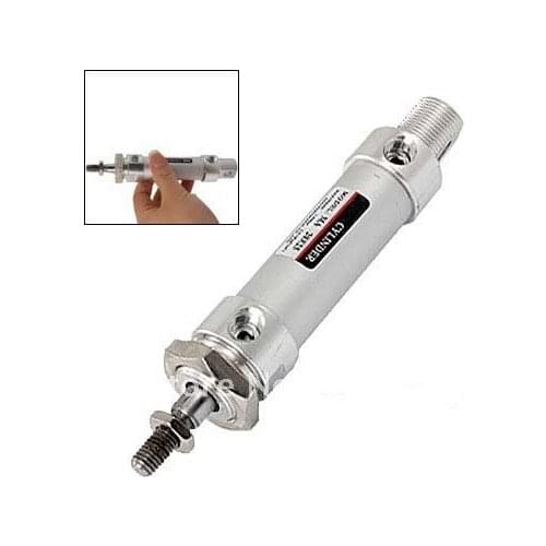 Free Ship 10pcs/lot MA 20 x 25 Stainless Steel Air Cylinder 1.0Mpa 1/8'' Port