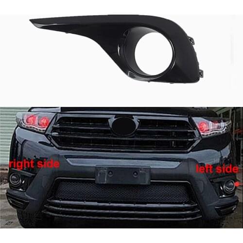 For Toyota Highlander 2012 2013 2014 Fog Lamp Shell Front Bumper Grille Driving Lamp Cover Fog Light Cover