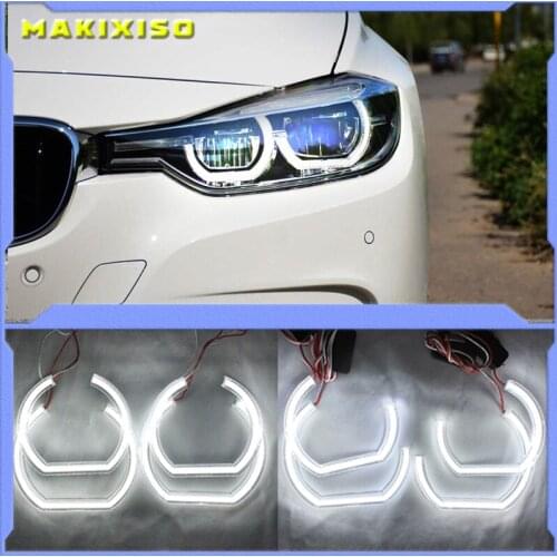 For BMW 3 Series E90 E92 E93 M3 Coupe and cabriolet 2007-2013 Car styling High Quality DTM Style White Crystal LED angel eyes