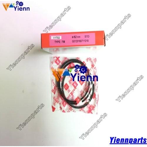 For Kubota V1702 Piston Ring 15201-21050 And Connrod Bearing For BOBCAT CLART 743 SKID STEER LOADERS V1702BA Diesel Engine Parts