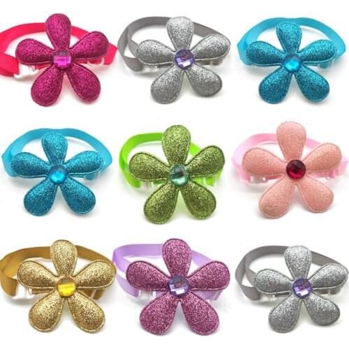 30/50 Pcs Dogs Pet Grooming Accessories Flower Style Puppy Dog Cat Bowties Accessories Pets Dog Necktie Bow Tie Dog Supplies
