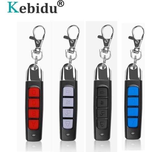 KEBIDU 4 buttons 433MHz Cloning Garage Remote Control Copy Gate Door Controller Mini Wireless Transmitter Switch Key Fob