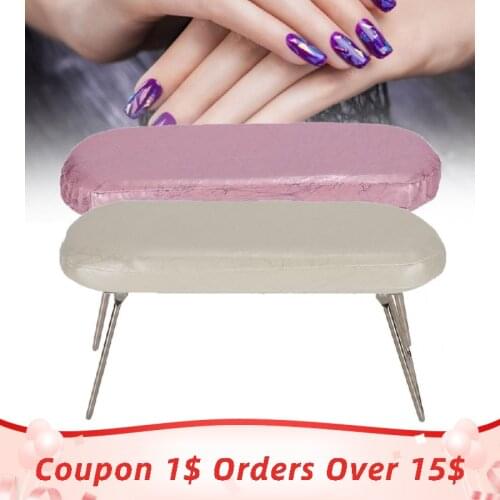 Hand Rests Nail Art Hand Pillow PU Leather Manicure Arm Rest Cushion With Bracket Nails Design Hands Care Tool Accessories