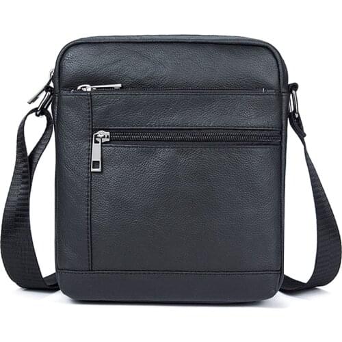 2020Fashion leather Men Bag Mens Shoulder Bags handbag High Quality Zipper Casual Travel Male Messenger Pack