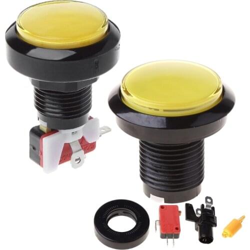 2021 New New 45mm Push Arcade Button 12V Power LED Lit Round Micro Switch Vending Machine