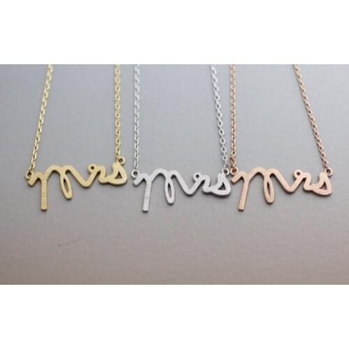 Newest Listing Jewelry Necklace, Unique Wedding gift Mrs Pendant ,adorable ,Anniversary Gift--1pcs