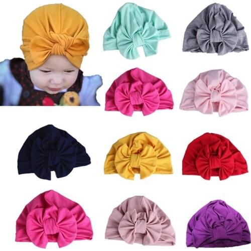 Citgeett Solid Fashion Newborn Toddler Kids Baby Boys Girls Turban Velvet Beanie Hat Winter Cap