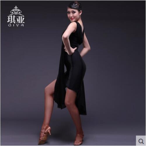 Latin Dance Dress Women Sexy Ballroom tango Latin Shirts Skirt danskleding franjas roupas tanzrock latein Wear Costumes for Girl