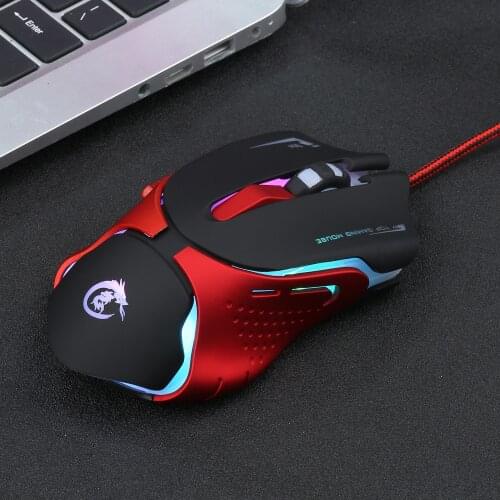 HXSJ A903 Cable Game Mouse DPI Adjustable 7-button Colorful Mouse Of 11200dpi 2400dpi 3200dpi Wired Mouses