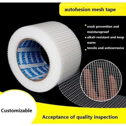 Self-adhesive Mesh Cloth 5cm 8cm 10cm Width White Fiberglass Mosaic Tools Grid Joint Crack Resistant Glass Fiber DIY Counterfort