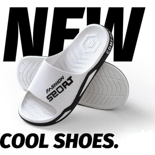 Cool Slippers Male Female Summer Outdoor Beach Shoes New Casual Breathable Flip Flops Man Non-slip PVC Indoor Bathroom Slippers