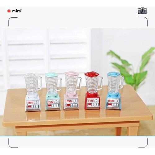 Funny Mini Juicer Ornaments Miniature Furniture Food Play Simulation Kitchen Scene Model Doll House Accessories Home Decorations