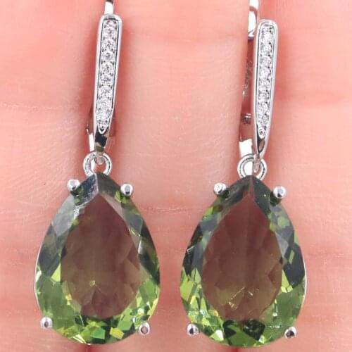 35x20mmDelicate Fine Cut Dazzling 15mm Heart Created Rhodolite Garnet For Women Dating Fine Jewelry Silver Earrings